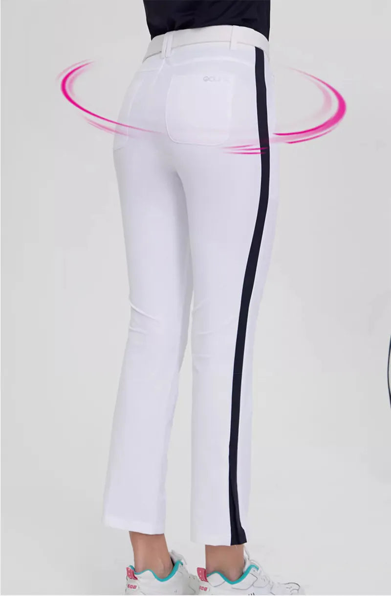 Women's Golf Wear Pants High Elastic Soft Trousers For Ladies Sports Clothing