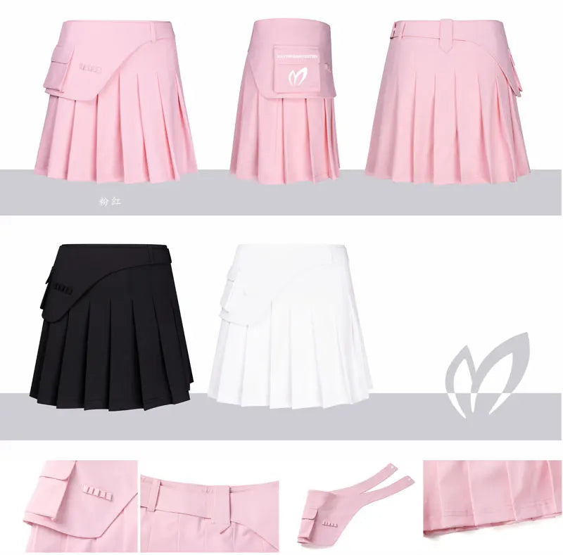 Women Golf Skirt Apparel Tennis Skirts Golf Wear Ladies Fashion Outdoor Sports Golf Shorts Skirt