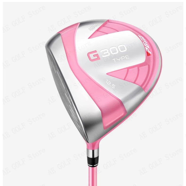 Womens Left Hand 1# Wood Golf Driver G300 With Grip Ultra-light Titanium Alloy Carbon Golf Club