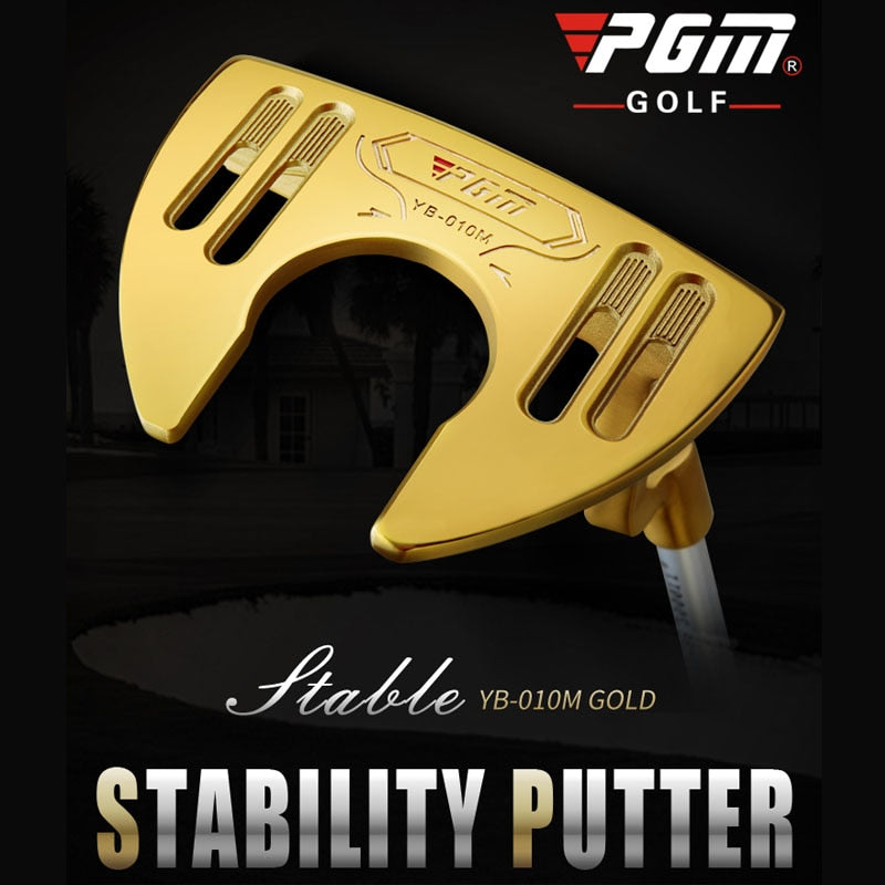 Golf putter Authentic Golf Men's Blue/Gold Putter Has Line of Sight, Large Grip