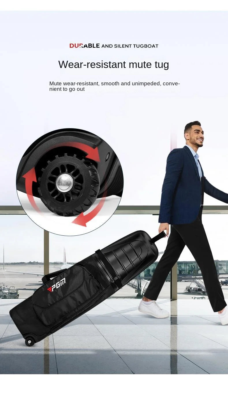 Golf Aviation Golf Club Travel Bag Men / Women Hard Shell Anti Crash Aircraft Roller Travel Bag