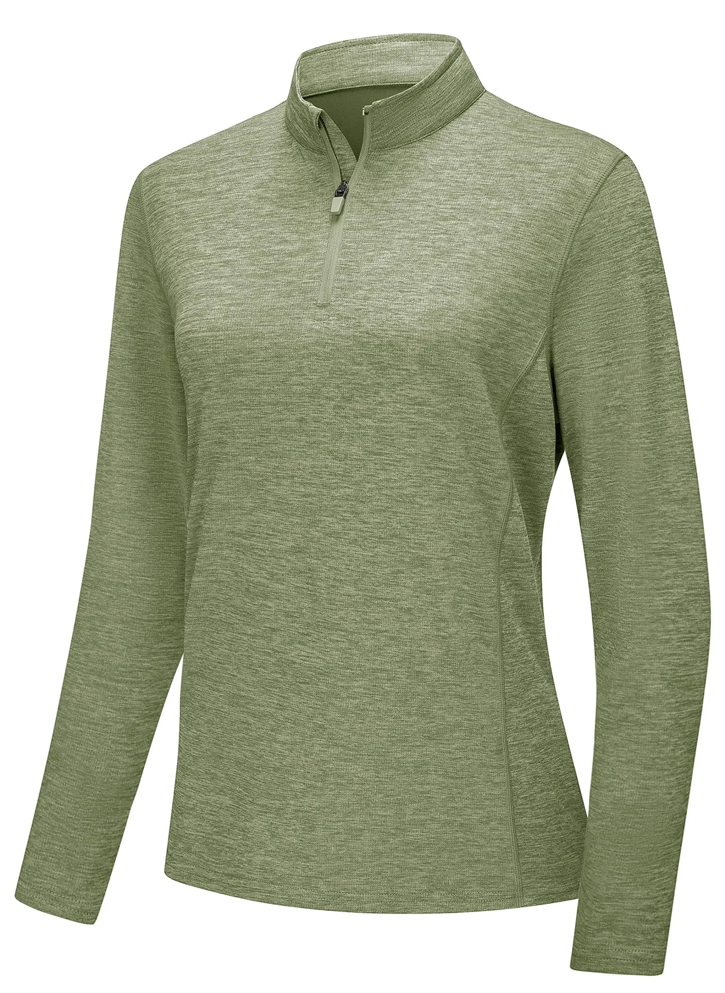 Sun Protection Shirts UPF 50+ Quick Dry 1/4 Zipper Womens Long Sleeved Shirts Moisture Wicking Golf Pullover