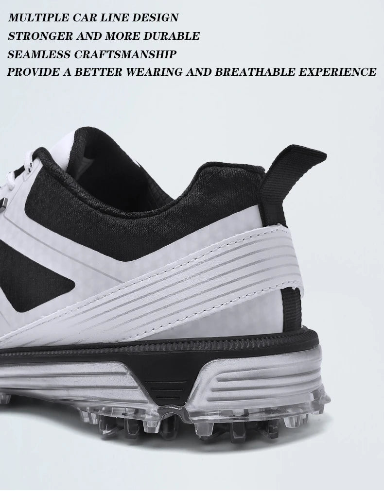 Waterproof Golf Shoes Mens High Quality Leather Professional Outdoor Golfing Sneakers
