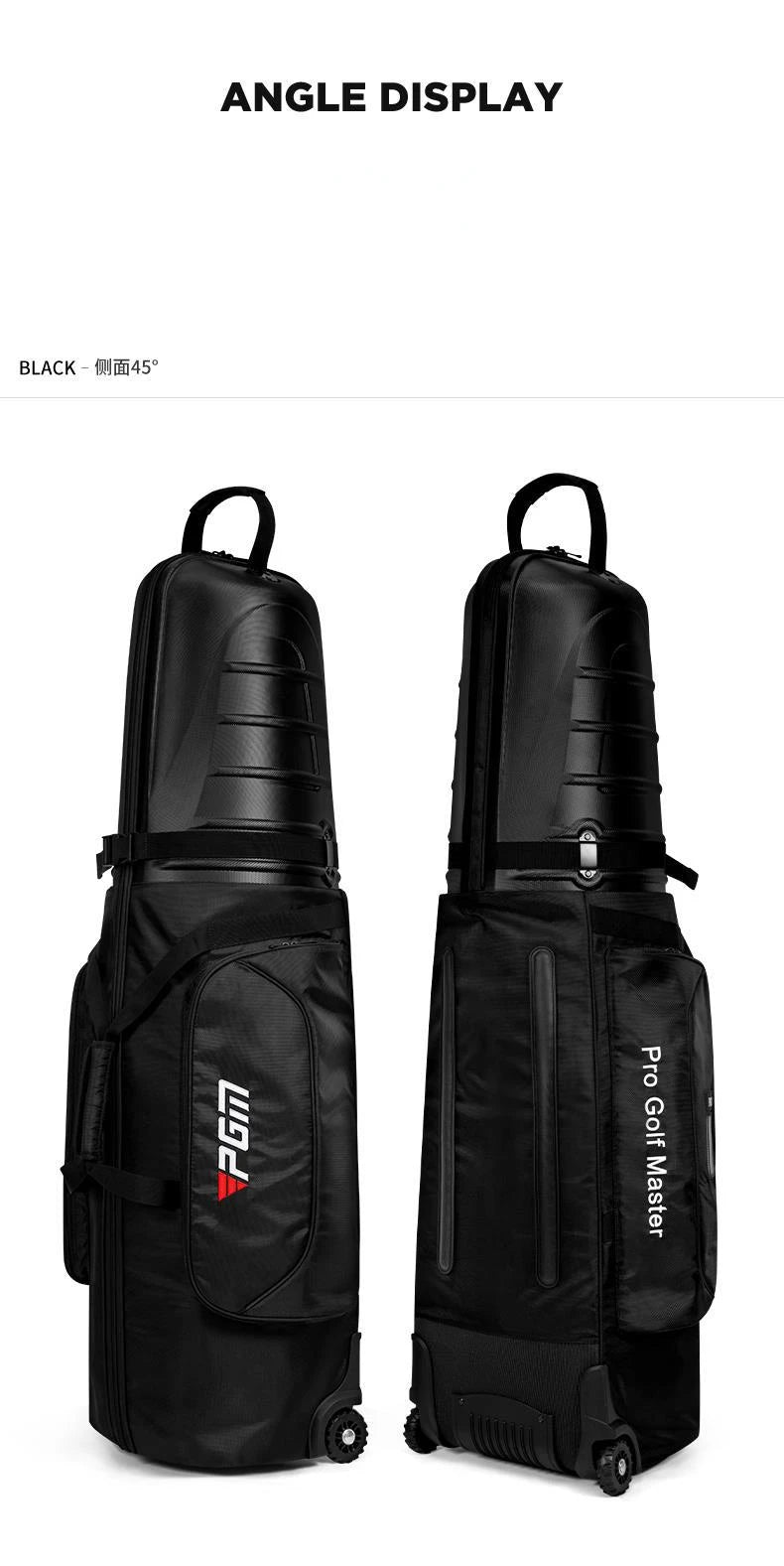 Golf Aviation Golf Club Travel Bag Men / Women Hard Shell Anti Crash Aircraft Roller Travel Bag