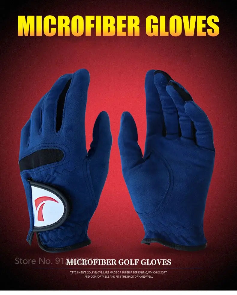 1 Pair Women Breathable Soft Golf Gloves Ladies Anti-slip Left / Right  Hand Anti-Sweat Golf Gloves