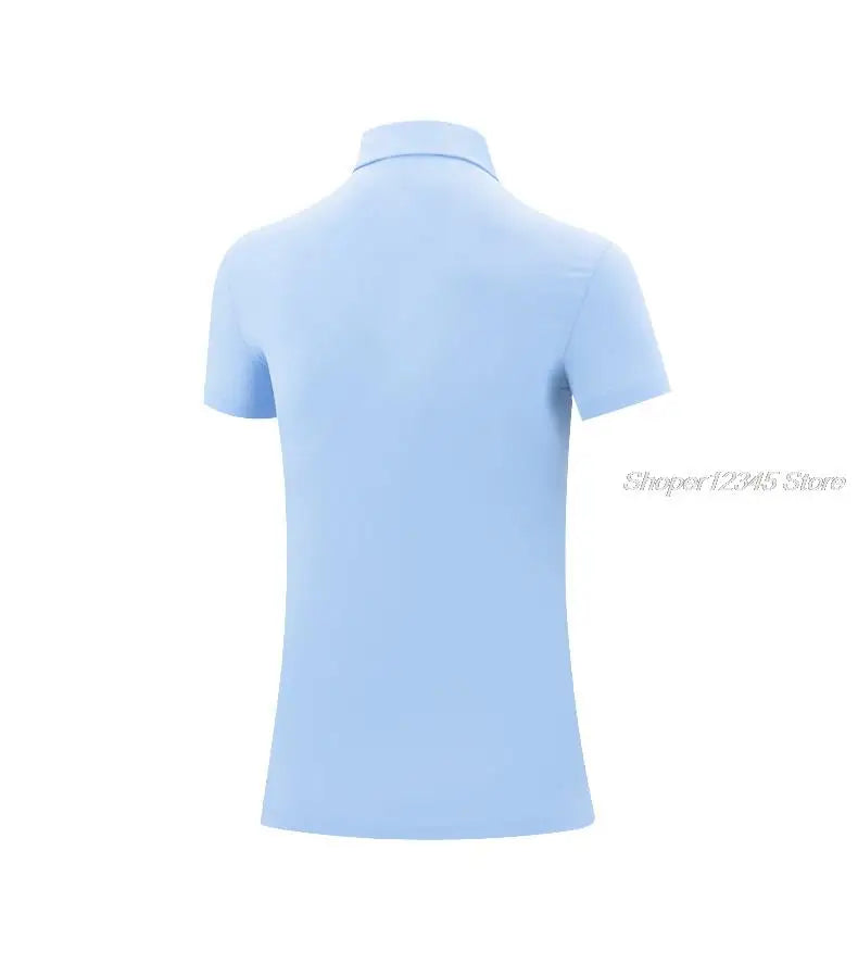 Women's Short-Sleeved T-Shirt Golf Clothes Quick-Drying Polo Shirts Breathable Sportswear