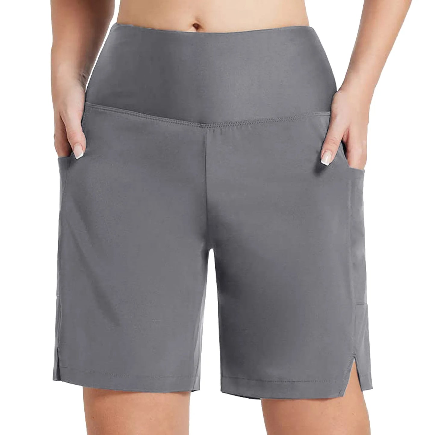 Women Golf Shorts High Waist Bottoms Tummy Control