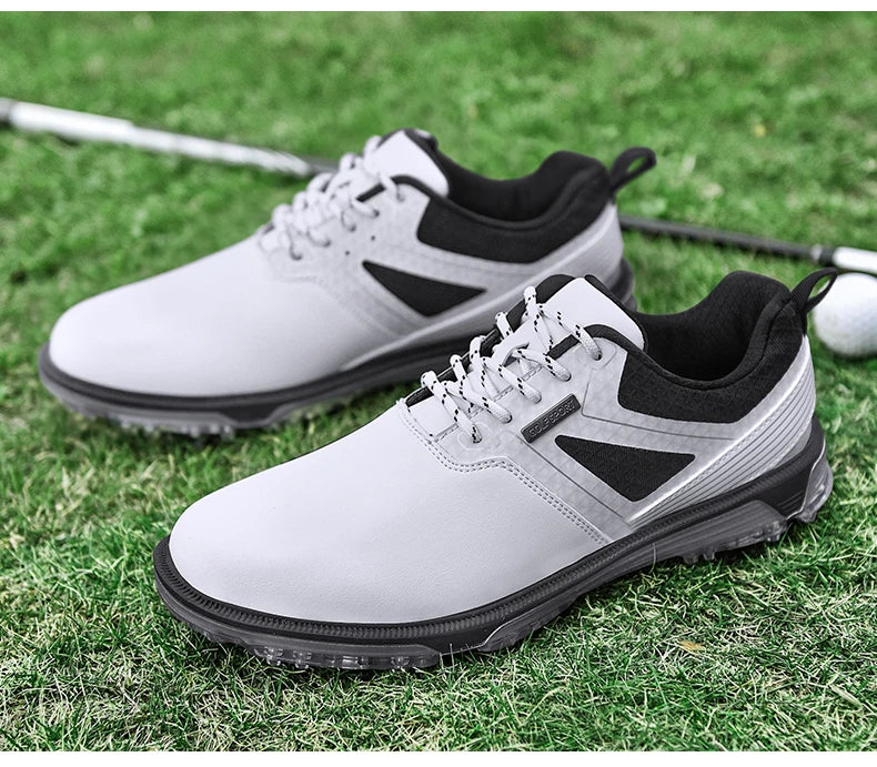 Waterproof Golf Shoes Mens High Quality Leather Professional Outdoor Golfing Sneakers