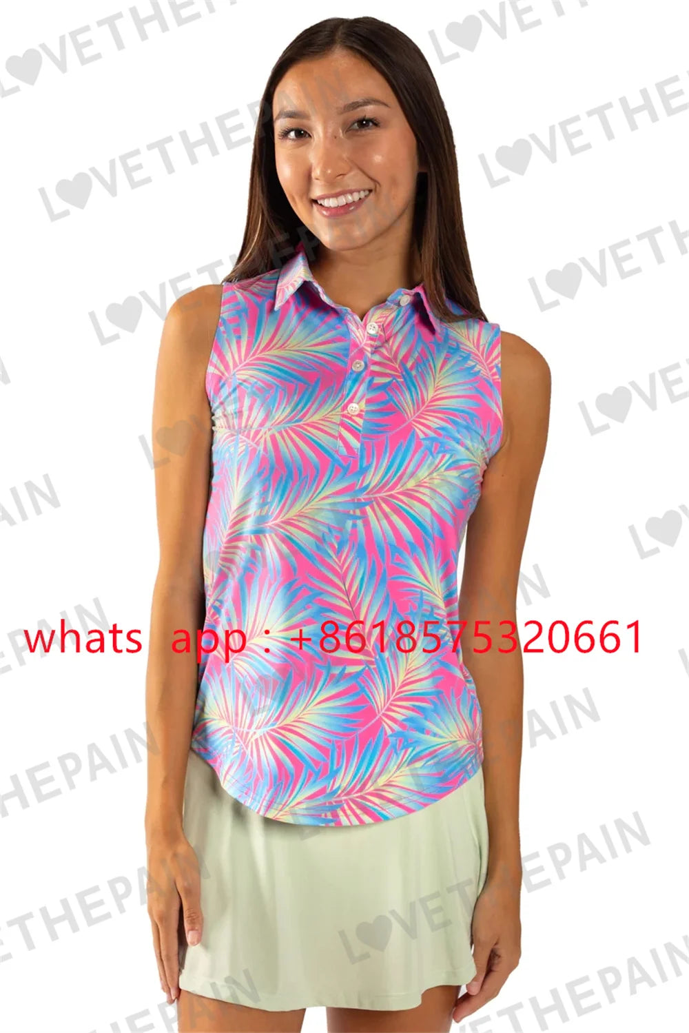 Women Golf Polo Shirt Outdoor Sport T-shirt Short Quick Dry Top  Casual Fashion Lapel Buttons Shirt
