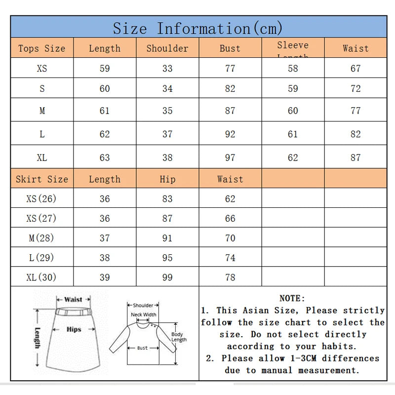 Golf Clothing Women Long-sleeved Polo T-Shirt Soft Elastic Tops Ladies High Waist Sport Golf Skirt Skorts