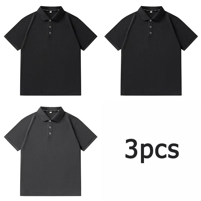 Polo Shirts Men Plus Size 1XL-7XL Short Sleeved T Shirt Loose Polos Oversized Tops Big Size Men Golf Shirts