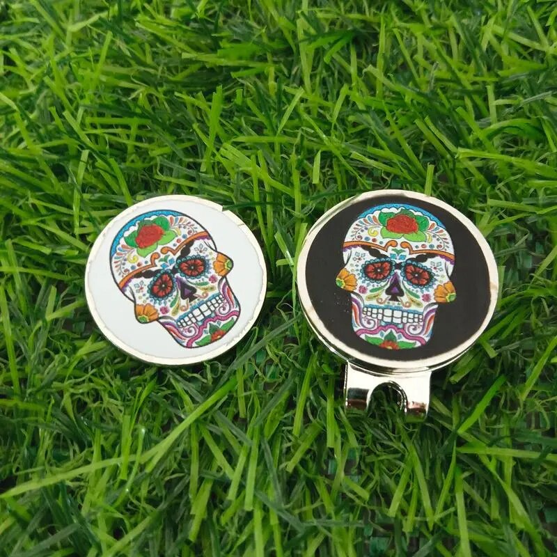 Skull Golf Marker With Magnetic Hat Clip For Men/ Women