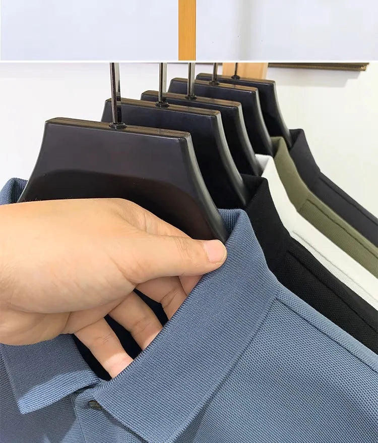 Luxury embroidered POLO Shirt Short Sleeved Men's T-shirt High Quality Clothing