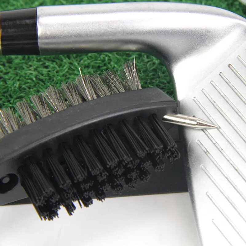 Golf Club Brush Groove Cleaning 2 Sided Golf Tool.