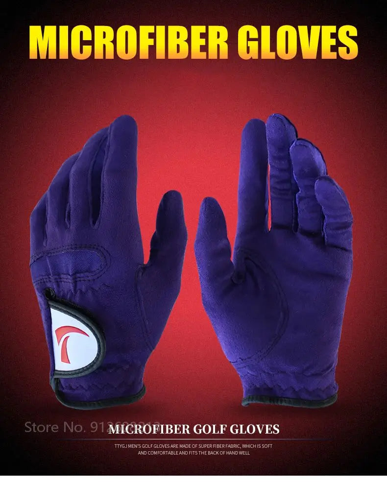 1 Pair Women Breathable Soft Golf Gloves Ladies Anti-slip Left / Right  Hand Anti-Sweat Golf Gloves