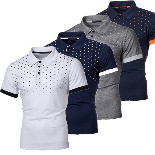 Men's Summer Polo Shirt Breathable Golf Polo T-Shirt Sport Hiking Shirts Casual Work Short Sleeved Tops Male Business Clothes