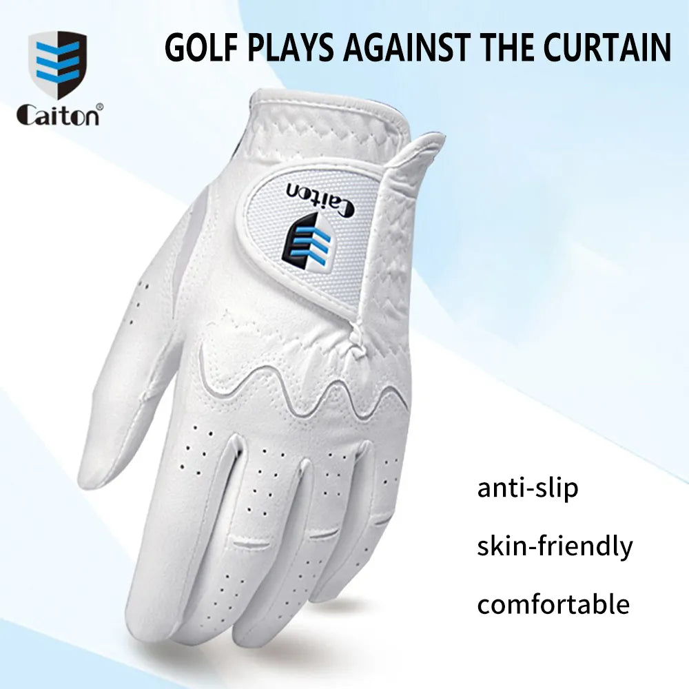 Golf Gloves, Ultra-fiber Material, Non-slip And Wear-Resistant, Moisture-wicking, Velcro-Closure.