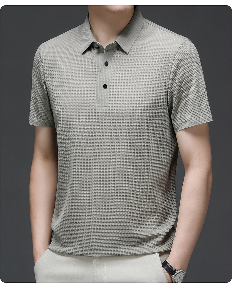 Golf Summer Men's Short-Sleeved Polo Shirt Breathable T-Shirt