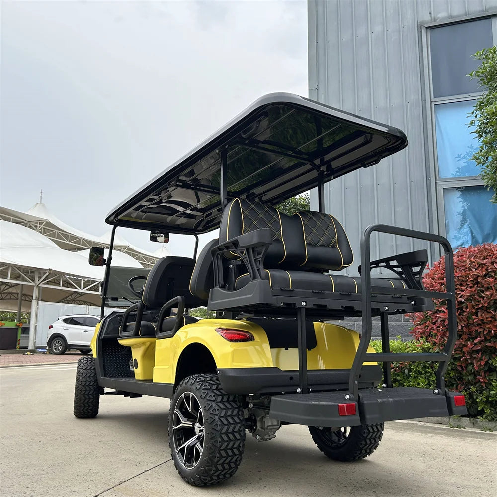 Best Price Lithium Battery Golf Car 48V Adults Scooter Solar Panels Powered 4 6 Seater Off Road Beach Buggy Electric Golf Cart