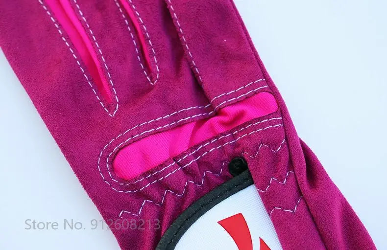 1 Pair Women Breathable Soft Golf Gloves Ladies Anti-slip Left / Right  Hand Anti-Sweat Golf Gloves