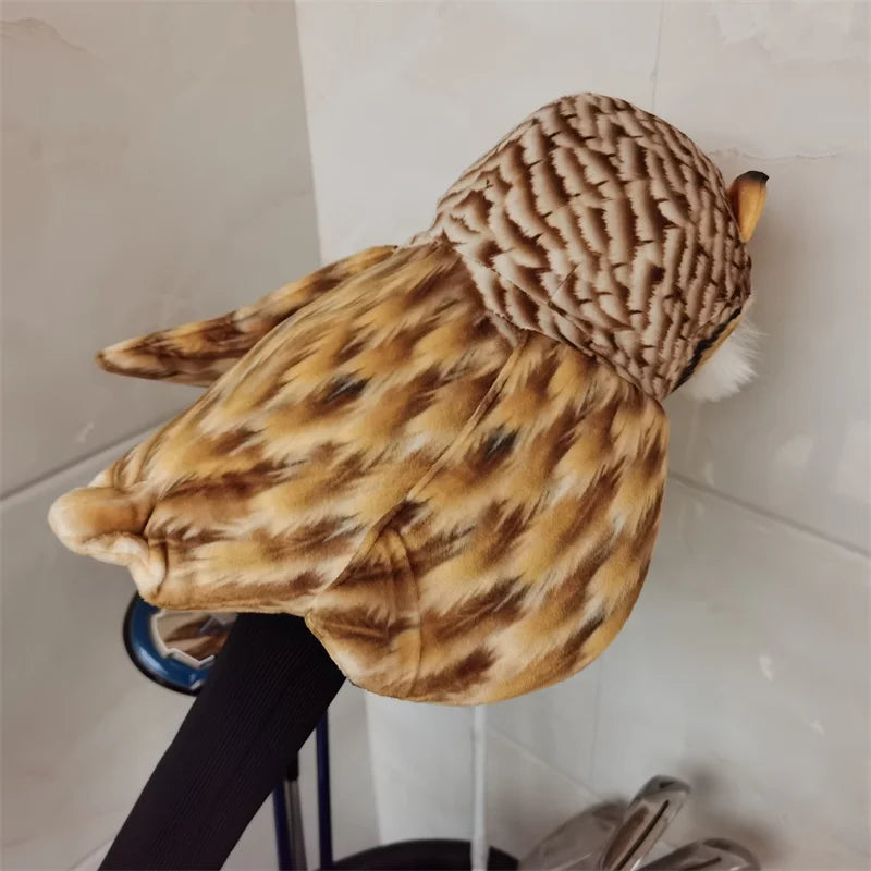 Owl Driver Head Cover Plush Golf Club 460cc Wood Head Cover