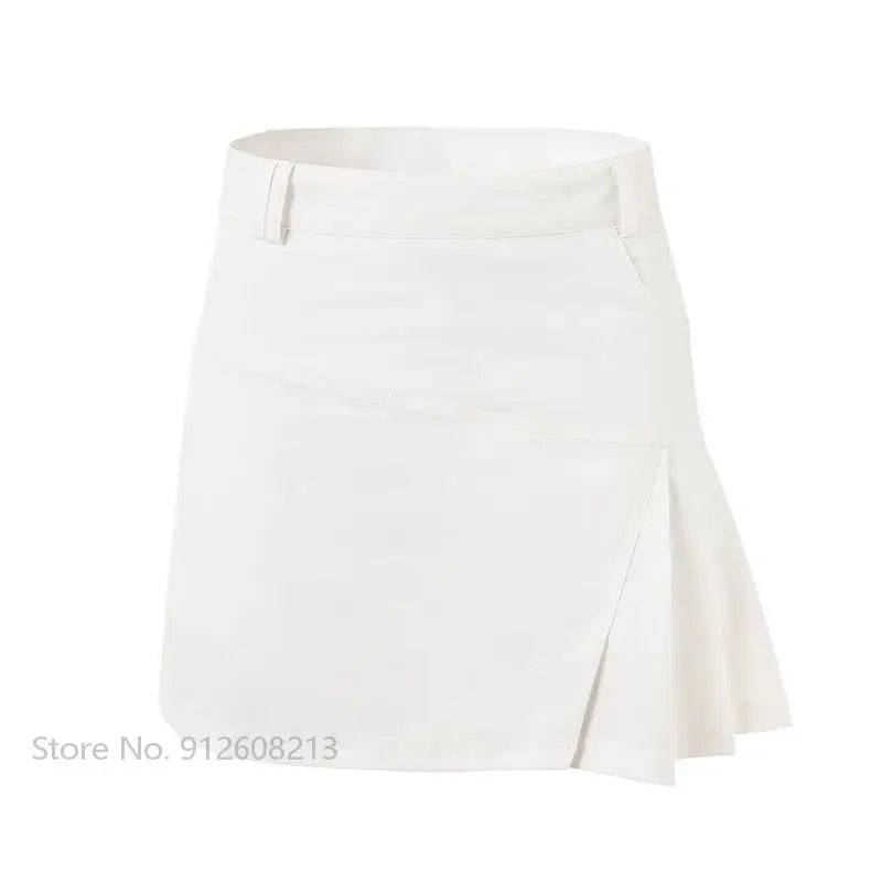 Golf Skirt / Skort Ladies Anti-Exposure Golf Pencil Skirt Womens High Waist Sports Skort Pleated