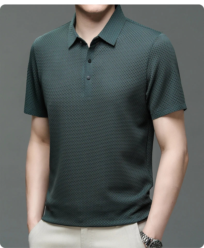 Golf Summer Men's Short-Sleeved Polo Shirt Breathable T-Shirt