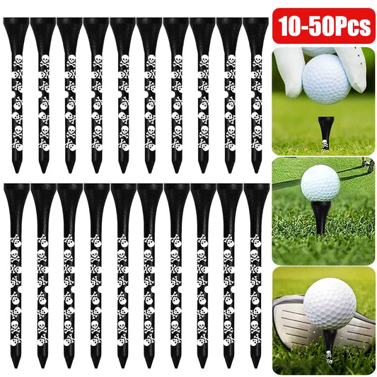 10-50Pcs Golf Ball Tee's Support Wooden Tees, Stable Base Lightweight, High Strength.