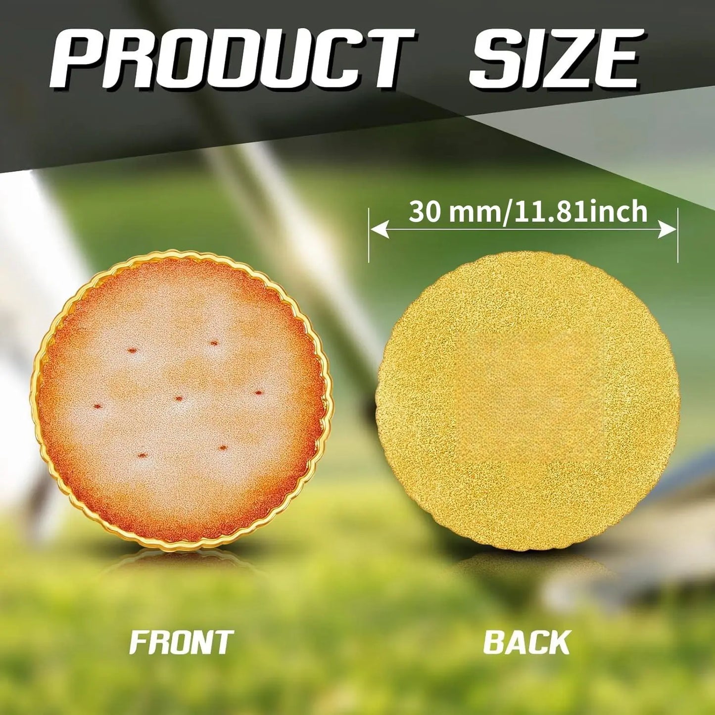 Golf Ball Marker with a Standard Magnetic Hat Clip, Funny Golf Ball Marker Hat Clip for Men / Women