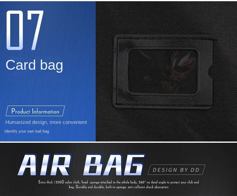Golf Aviation Bag Dust Storage Bags Aircraft Travel Golf Club Carrier Foldable