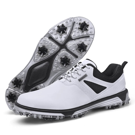 Waterproof Golf Shoes Mens High Quality Leather Professional Outdoor Golfing Sneakers