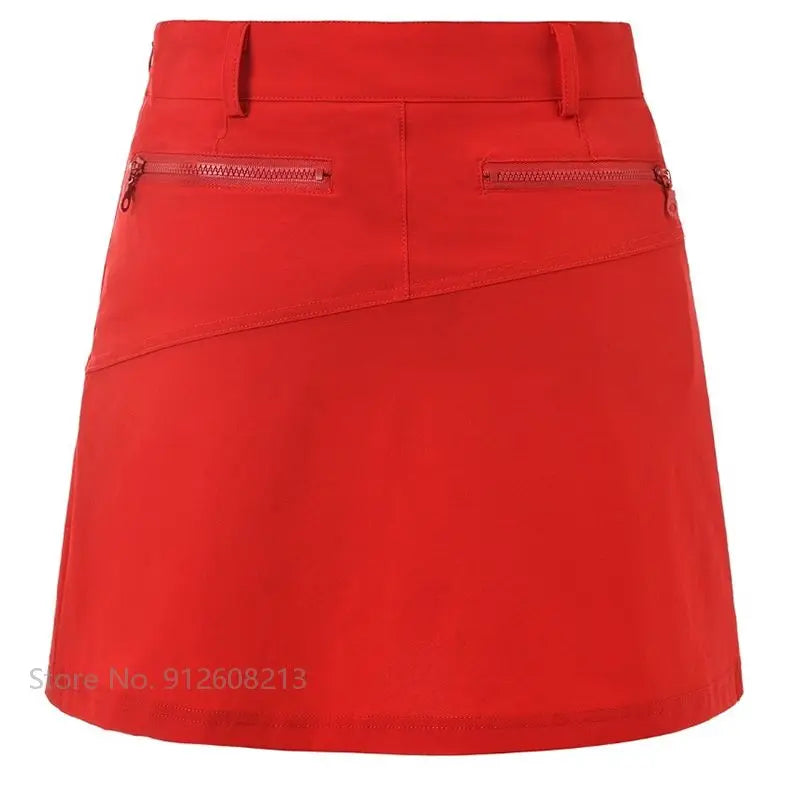 Golf Skirt / Skort Ladies Anti-Exposure Golf Pencil Skirt Womens High Waist Sports Skort Pleated