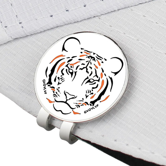 Tiger Pattern Magnetic Golf-Ball Marker.