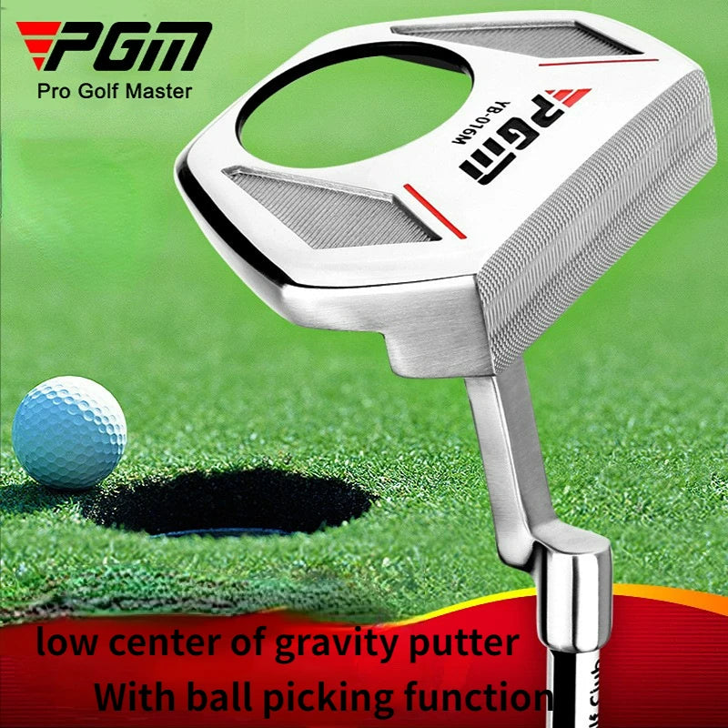 Golf Club Golf Putter Stainless Steel Low Center of Gravity Club With Ball Pickup Feature.