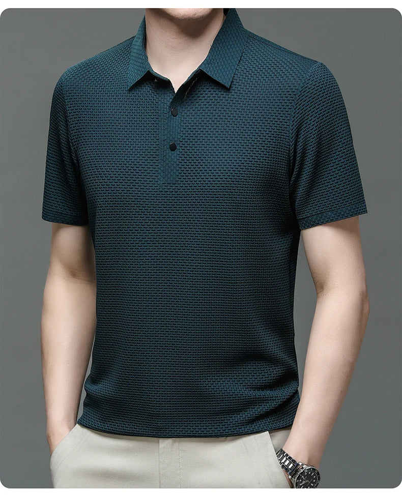 Golf Summer Men's Short-Sleeved Polo Shirt Breathable T-Shirt