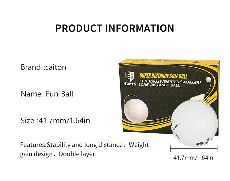 12pcs Golf Super Long-Range Ball, Increase 40+ Yards Flying Distance, Fly Further & More Accurate