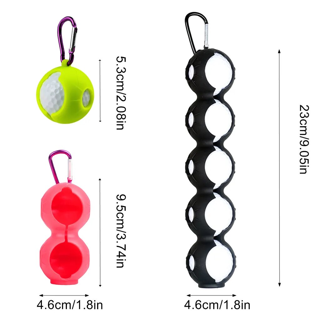 1Pcs, 2pcs, 5 Pcs, Golf Ball Protective Cover, Attach to Golf Bag, or Waist, Accessories