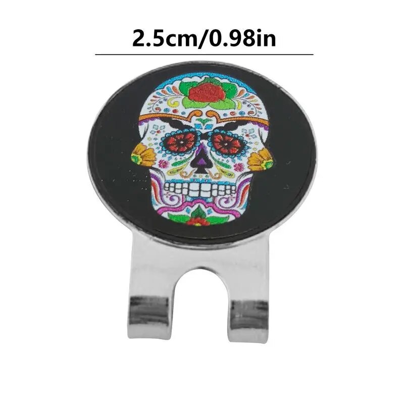 Skull Golf Marker With Magnetic Hat Clip For Men/ Women