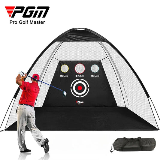 Golf Practice Net with Cutting Rod Hitting Cage Indoor OutdoorGolf Equipment